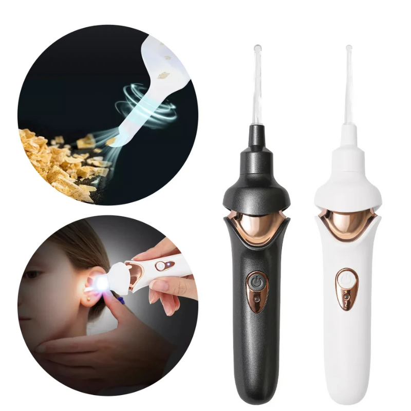 Electric Luminous Earpick Vibration Painless Vacuum