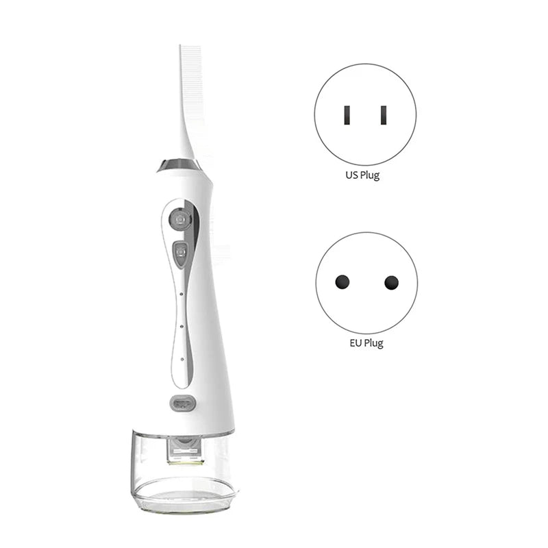 Oral Irrigator USB Water Flosser Portable Water Jet 300ML Water Tank Waterproof Teeth Cleaner